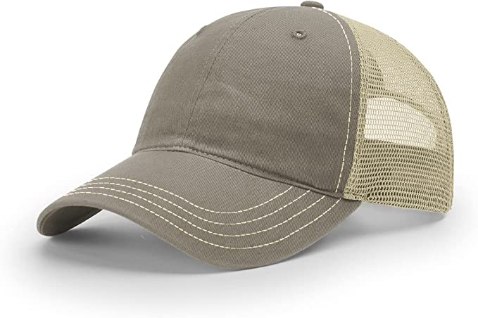 Driftwood/ Khaki Richardson Leather Patch Soft Cap