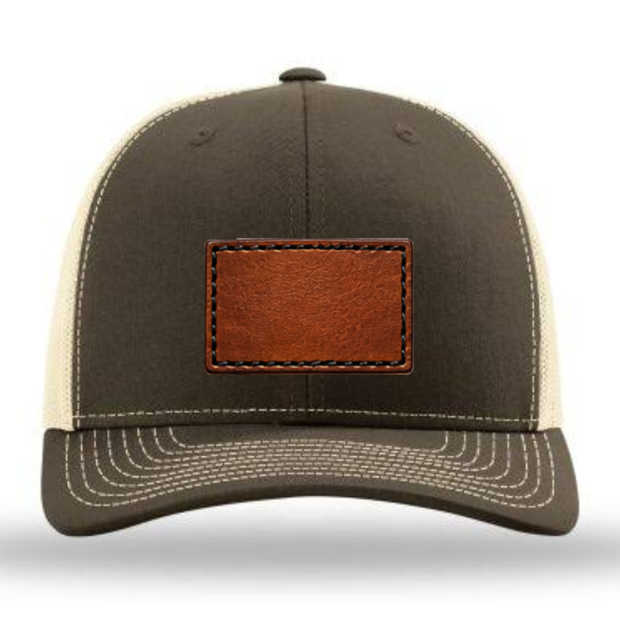 Richardson 112 Colors Leather Patch Trucker Hat