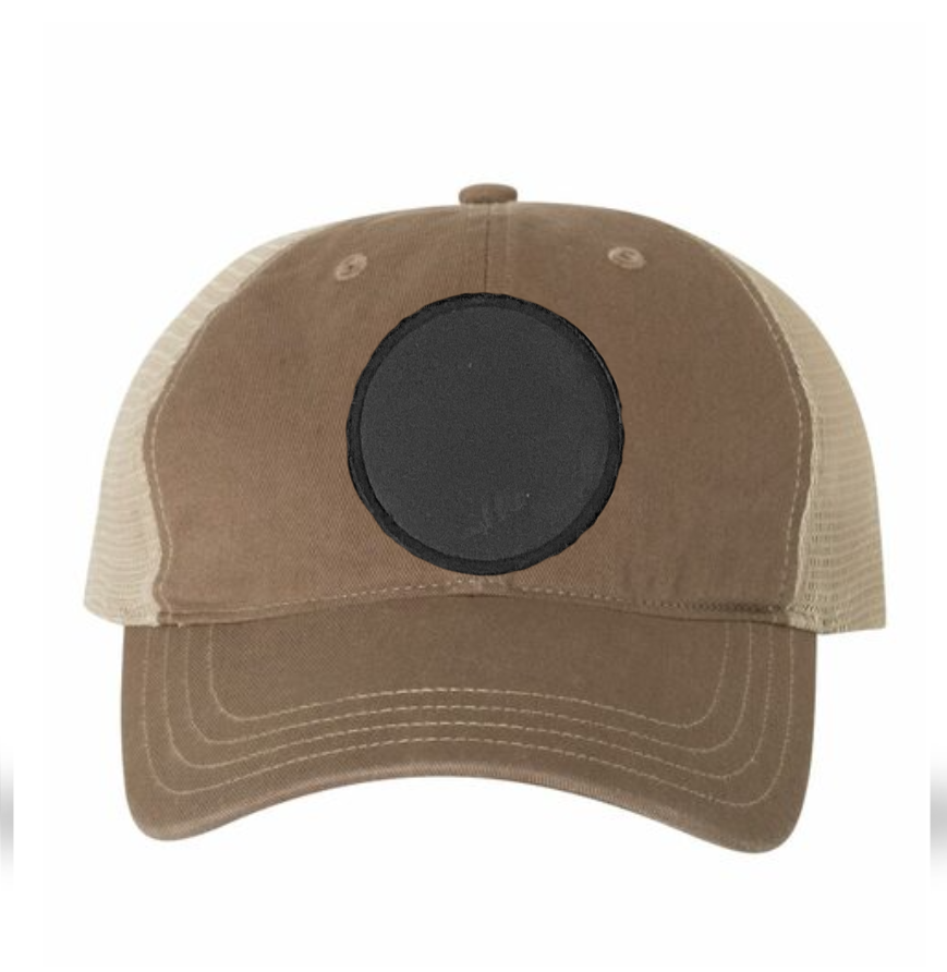 Driftwood/ Khaki Richardson Leather Patch Soft Cap
