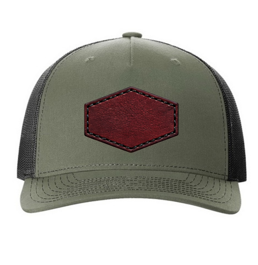 Richardson 112 Colors Leather Patch Trucker Hat