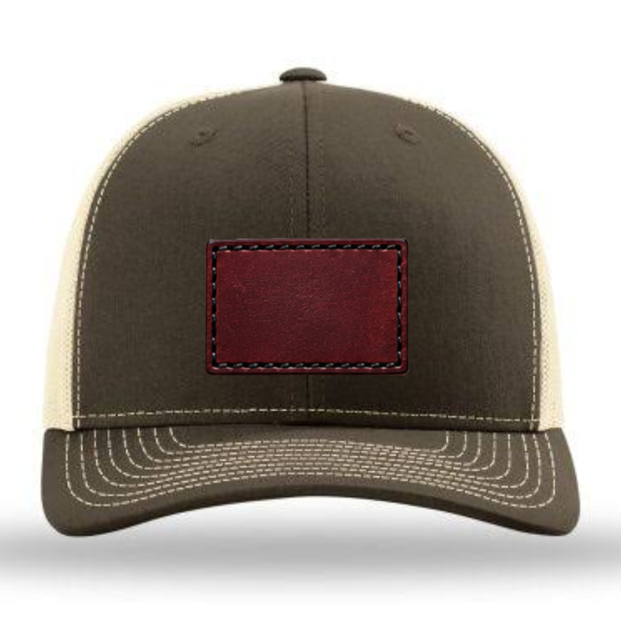Richardson 112 Colors Leather Patch Trucker Hat