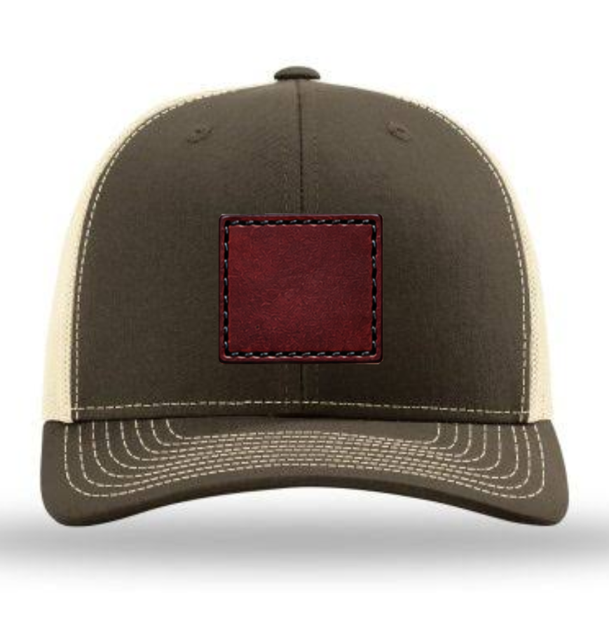 Richardson 112 Colors Leather Patch Trucker Hat