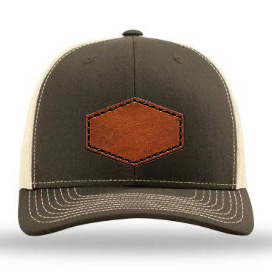 Richardson 112 Colors Leather Patch Trucker Hat