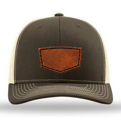 Richardson 112 Colors Leather Patch Trucker Hat