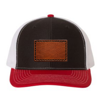 Richardson 112 Tri-Colors Leather Patch Trucker Hat