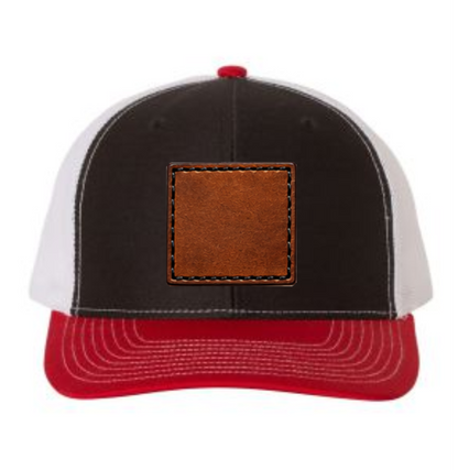 Richardson 112 Tri-Colors Leather Patch Trucker Hat
