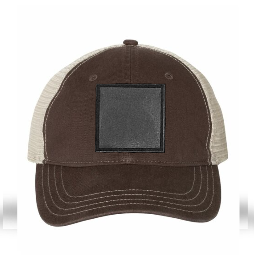 Brown/ Khaki Richardson Leather Patch Soft Cap