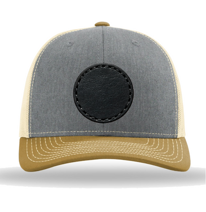Richardson 112 Tri-Colors Leather Patch Trucker Hat