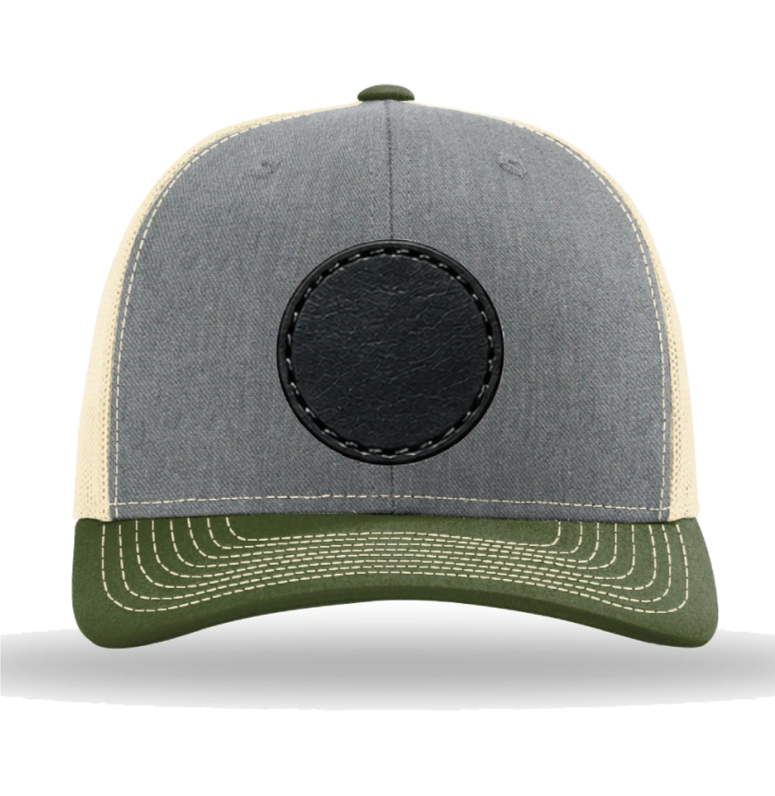 Richardson 112 Tri-Colors Leather Patch Trucker Hat