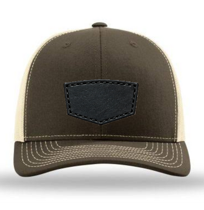 Richardson 112 Colors Leather Patch Trucker Hat
