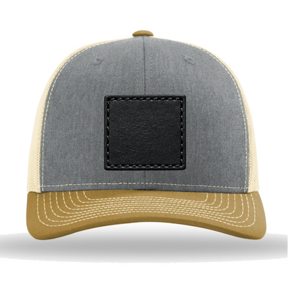 Richardson 112 Tri-Colors Leather Patch Trucker Hat