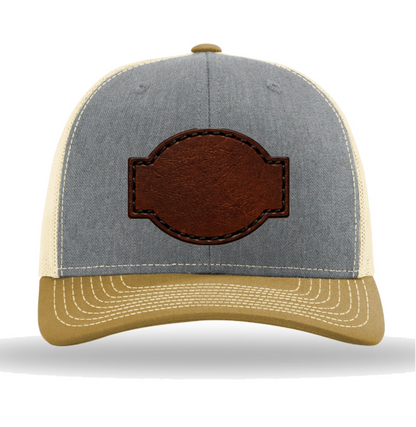 Richardson 112 Tri-Colors Leather Patch Trucker Hat