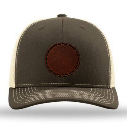 Richardson 112 Colors Leather Patch Trucker Hat