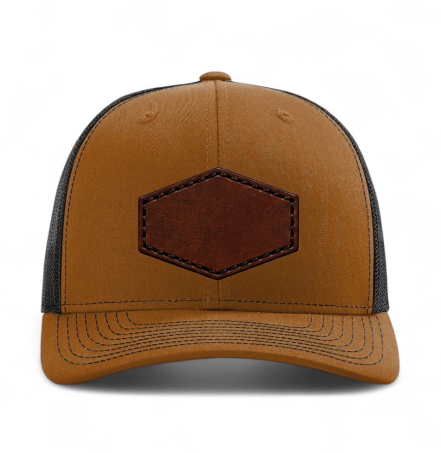 Richardson 112 Colors Leather Patch Trucker Hat