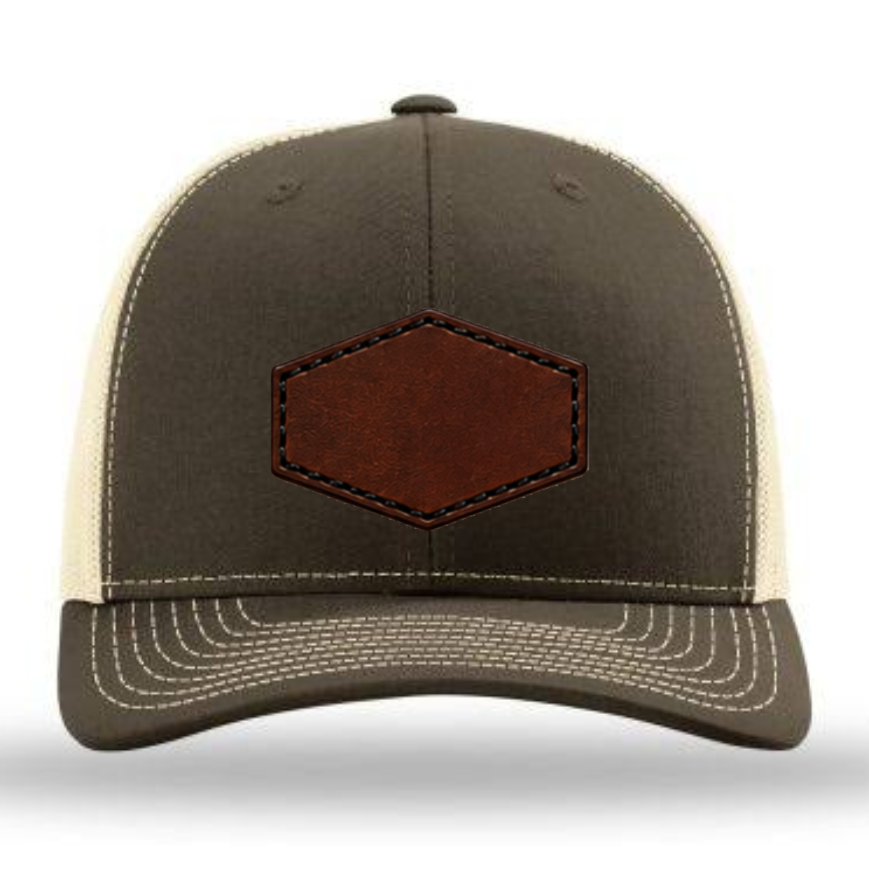 Richardson 112 Colors Leather Patch Trucker Hat