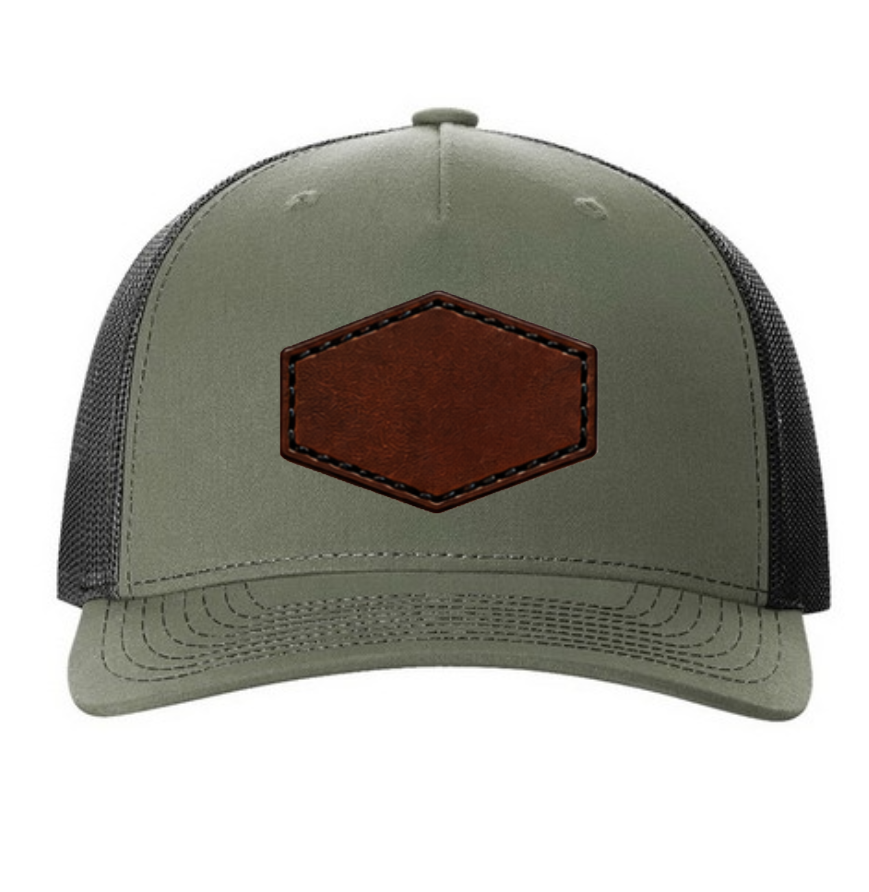 Richardson 112 Colors Leather Patch Trucker Hat