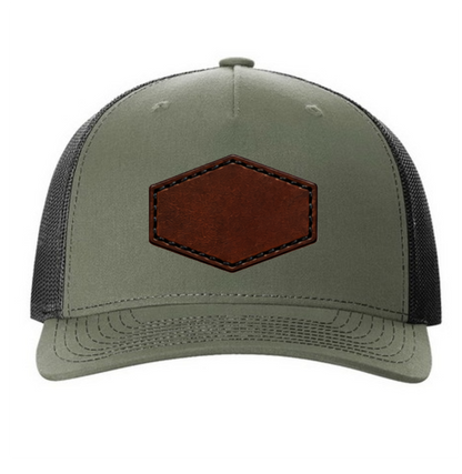 Richardson 112 Colors Leather Patch Trucker Hat