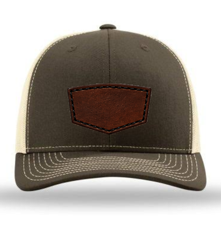 Richardson 112 Colors Leather Patch Trucker Hat