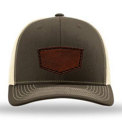 Richardson 112 Colors Leather Patch Trucker Hat