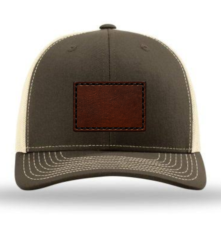 Richardson 112 Colors Leather Patch Trucker Hat