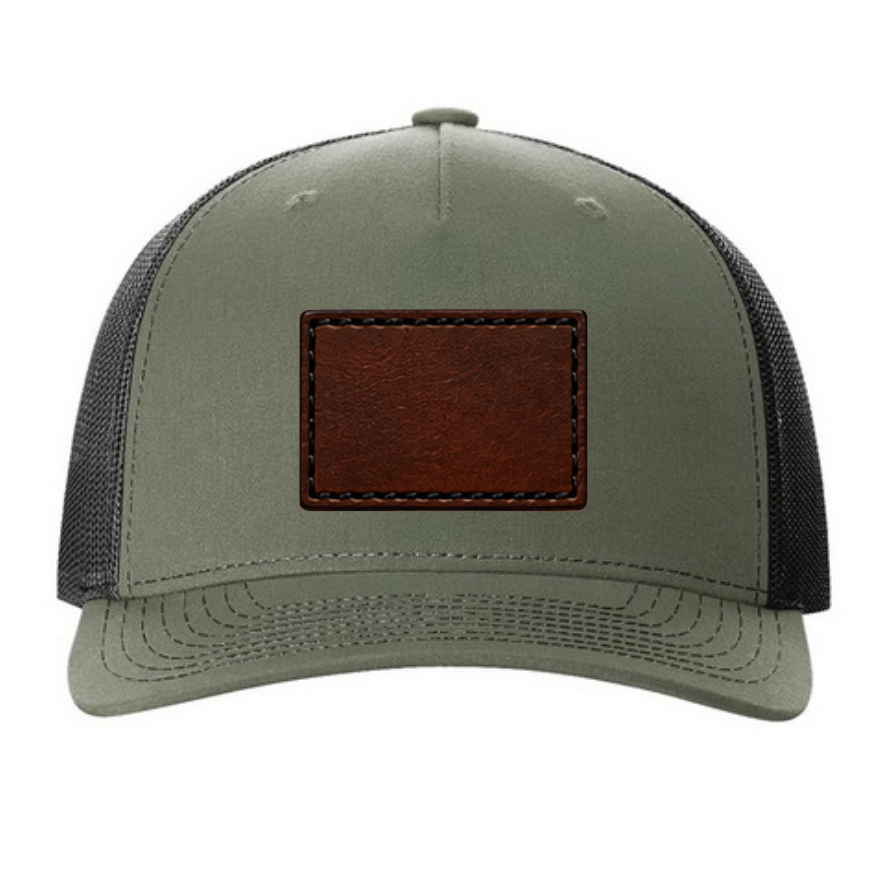 Richardson 112 Colors Leather Patch Trucker Hat