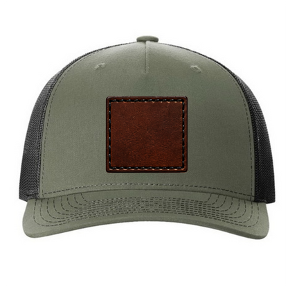 Richardson 112 Colors Leather Patch Trucker Hat