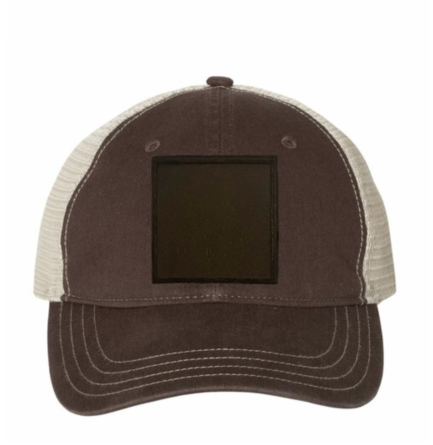 Brown/ Khaki Richardson Leather Patch Soft Cap