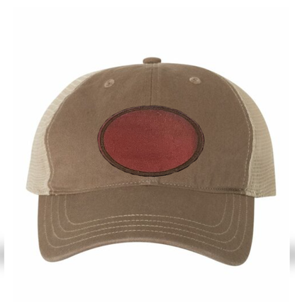 Driftwood/ Khaki Richardson Leather Patch Soft Cap