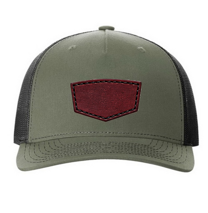 Richardson 112 Colors Leather Patch Trucker Hat