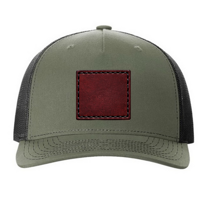 Richardson 112 Colors Leather Patch Trucker Hat