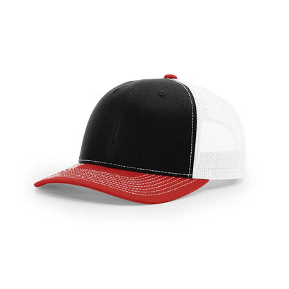 Richardson 112 Tri-Colors Leather Patch Trucker Hat