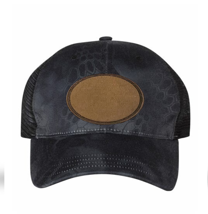 Typhon/ Black Richardson Leather Patch Soft Cap