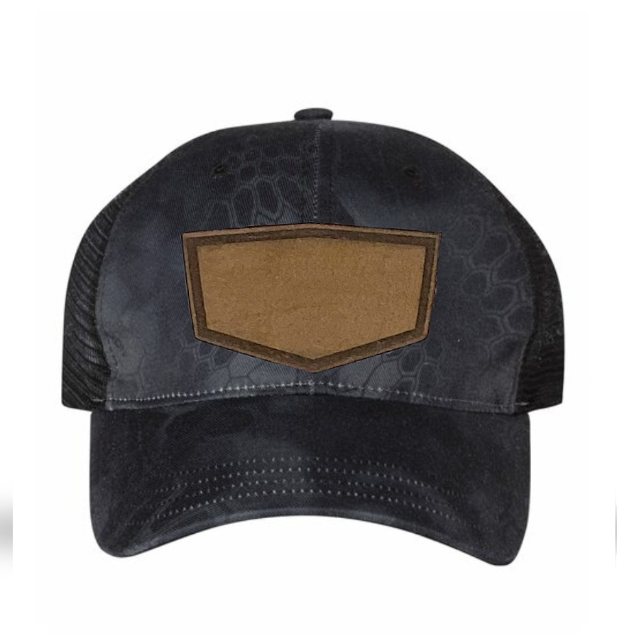 Typhon/ Black Richardson Leather Patch Soft Cap