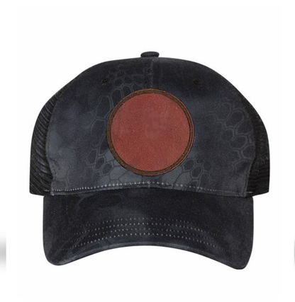 Typhon/ Black Richardson Leather Patch Soft Cap