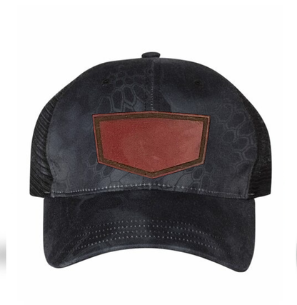 Typhon/ Black Richardson Leather Patch Soft Cap