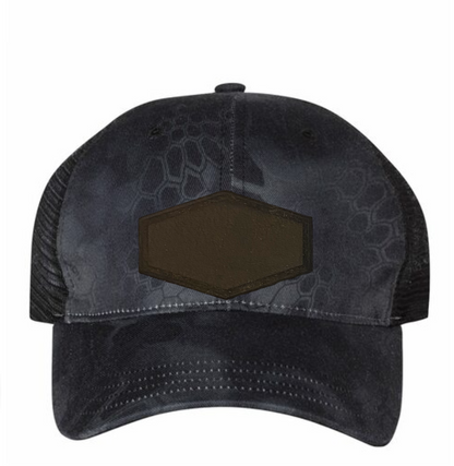 Typhon/ Black Richardson Leather Patch Soft Cap