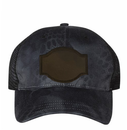 Typhon/ Black Richardson Leather Patch Soft Cap